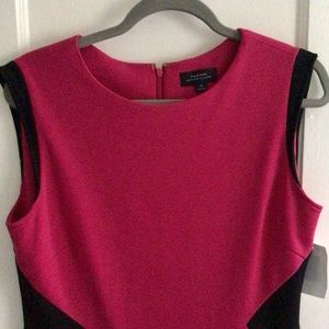 Lovely pink and black cut dress